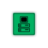 Cedule server | Piktogram (čtverec)