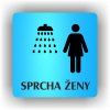 Cedule sprcha ženy – plast (piktogram)