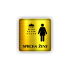 Cedule sprcha ženy | Piktogram (čtverec)