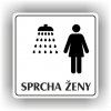 Cedule sprcha ženy – plast (piktogram)