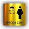 Cedule sprcha ženy – plast (piktogram)