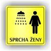 Cedule sprcha ženy – plast (piktogram)