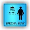 Cedule sprcha ženy – plast (piktogram)