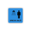 Cedule sprcha muži | Piktogram (čtverec)