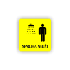 Cedule sprcha muži | Piktogram (čtverec)