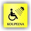 Cedule koupelna vozíčkaři,invalidé – plast (piktogram)