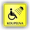 Cedule koupelna vozíčkaři,invalidé – plast (piktogram)