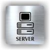 Cedule server – plast (piktogram)