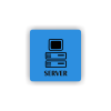 Cedule server | Piktogram (čtverec)