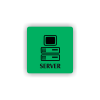 Cedule server | Piktogram (čtverec)