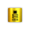 Cedule server | Piktogram (čtverec)