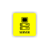 Cedule server | Piktogram (čtverec)