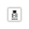 Cedule server | Piktogram (čtverec)
