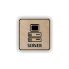 Cedule server | Piktogram (čtverec)