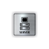 Cedule server | Piktogram (čtverec)