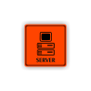 Cedule server | Piktogram (čtverec)