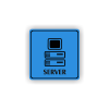 Cedule server | Piktogram (čtverec)