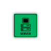 Cedule server | Piktogram (čtverec)