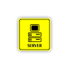 Cedule server | Piktogram (čtverec)