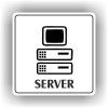 Cedule server – plast (piktogram)