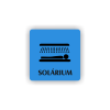 Cedule solárium | Piktogram (čtverec)