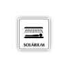 Cedule solárium | Piktogram (čtverec)