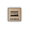 Cedule solárium | Piktogram (čtverec)
