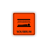Cedule solárium | Piktogram (čtverec)