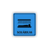 Cedule solárium | Piktogram (čtverec)