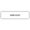Piktogram - AMBULANCE – plast (piktogram)