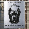 Pozor tady hlídám já - Cane corso - pozor pes!!!