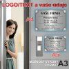 Cedule v.0002 S VLASTNÍM LOGEM A TEXTEM (A4 , A5, A3) – plast (piktogram)