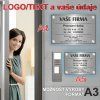 Cedule v.0003 S VLASTNÍM LOGEM A TEXTEM (A4 , A5, A3) – plast (piktogram)