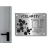 Cedule otevírací doba – VČELAŘSVÍ – B (Materiál Kov, Plast (dekór) NEREZ Broušená, Velikost A3 (30x42cm))
