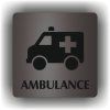 Ambulance (Barva podkladu Černá, Rámeček Bez rámečku, Velikost 200x200)
