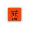Bar 2 (Barva podkladu Bronz, Rámeček Bez rámečku, Velikost 200x200)