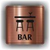 Bar 2 (Barva podkladu Bronz, Rámeček S rámečkem, Velikost 200x200)