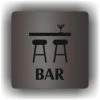 Bar 2 (Barva podkladu Černá, Rámeček Bez rámečku, Velikost 200x200)