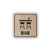 Bar 2 (Barva podkladu Modrá, Rámeček Bez rámečku, Velikost 200x200)