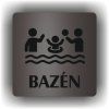 Bazén (Barva podkladu Černá, Rámeček Bez rámečku, Velikost 200x200)