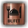 Bufet (Barva podkladu Bronz, Rámeček S rámečkem, Velikost 200x200)