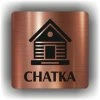 Chatka (Barva podkladu Bronz, Rámeček Bez rámečku, Velikost 200x200)