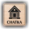 Chatka (Barva podkladu Buk, Rámeček S rámečkem, Velikost 200x200)