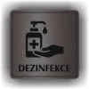 Dezinfekce (Barva podkladu Černá, Rámeček S rámečkem, Velikost 200x200)