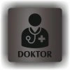 Doktor (Barva podkladu Černá, Rámeček Bez rámečku, Velikost 200x200)