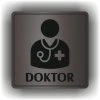Doktor (Barva podkladu Černá, Rámeček S rámečkem, Velikost 200x200)