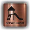 Dětské hřiště (Barva podkladu Bronz, Rámeček S rámečkem, Velikost 200x200)