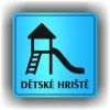 Dětské hřiště (Barva podkladu Modrá, Rámeček S rámečkem, Velikost 200x200)