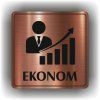 Ekonom (Barva podkladu Bronz, Rámeček S rámečkem, Velikost 200x200)