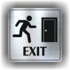 Exit (Barva podkladu Nerez, Rámeček S rámečkem, Velikost 200x200)